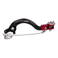 BRAKE PEDAL FORGED KTM/HQV/GAS SX65 09-23, TC65 17-23, MC65 21-23 BLACK/RED